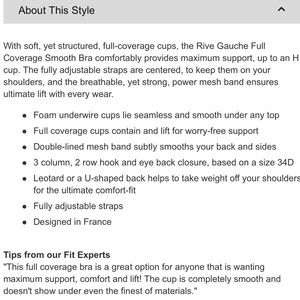 Chantelle | Intimates & Sleepwear | Chantelle Rive Gauche Full Coverage